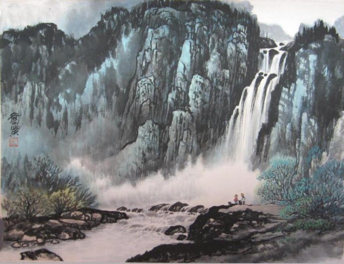 《望庐山瀑布》