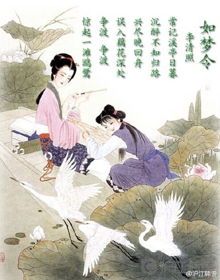 《如梦令·常记溪亭日暮》